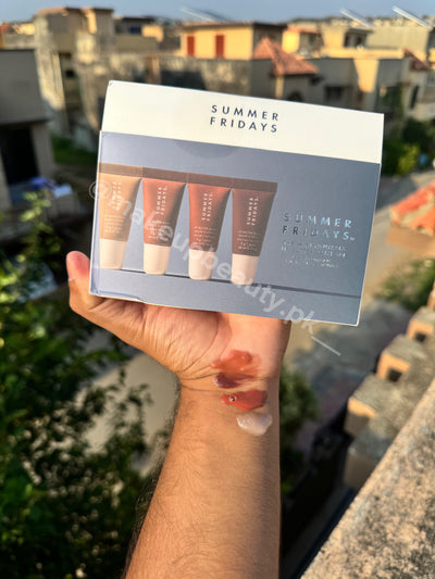 Summer Fridays the mini Naturals Lip Butter Balm set of 4. 5 grams each