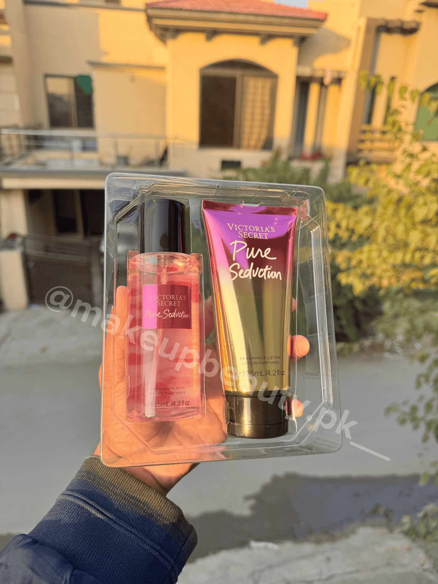 Victoria’s Secret Pure Seduction 2 in 1 Mist Plus Perfumed Fragrance Lotion Gift set.