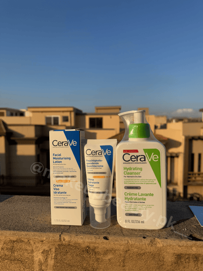 Cera ve Deal of the Winter. Including Hydrating Cleanser (237 ML) and Facial moisturising Lotion with spf 30 (52 ML)
