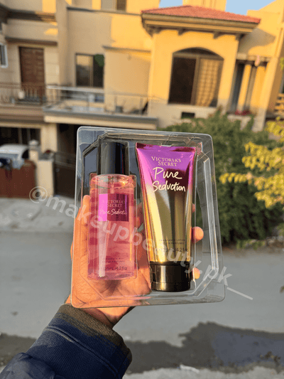 Victoria’s Secret Pure Seduction 2 in 1 Mist Plus Perfumed Fragrance Lotion Gift set.