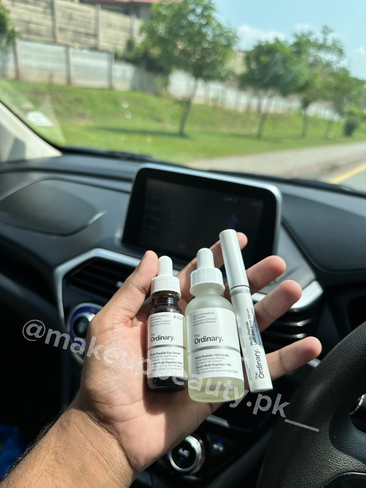 The Ordinary Power of Peptides set of 3 items. Including: Multipeptide Serum + Hyaluronic acid,  Multipeptide Eye Serum, Multipeptide Brow and Lash serum with Packaging Box Included.