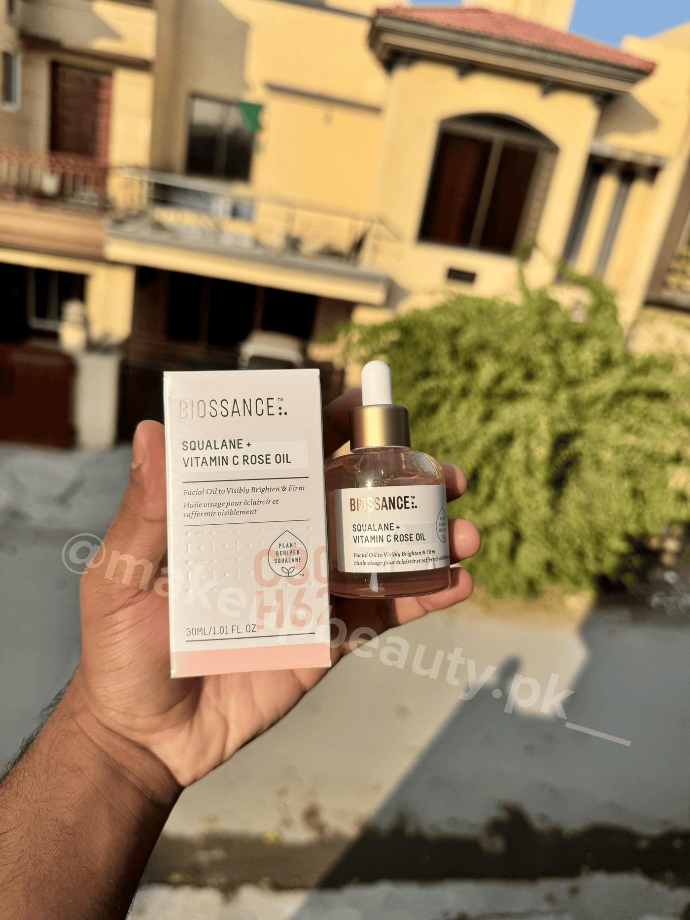 Biossance Squalane + Vitamin C Rose Oil