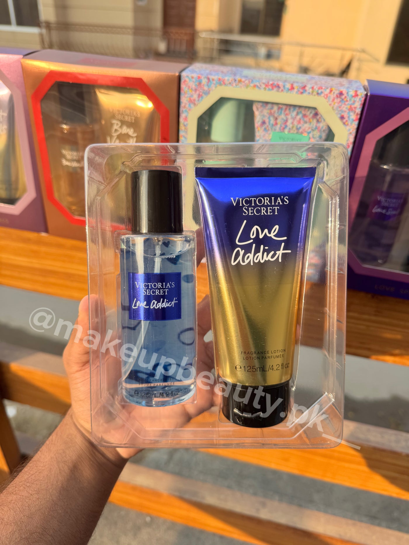 Victoria’s Secret 2 in 1 Mist Plus body Lotion set Love addict.