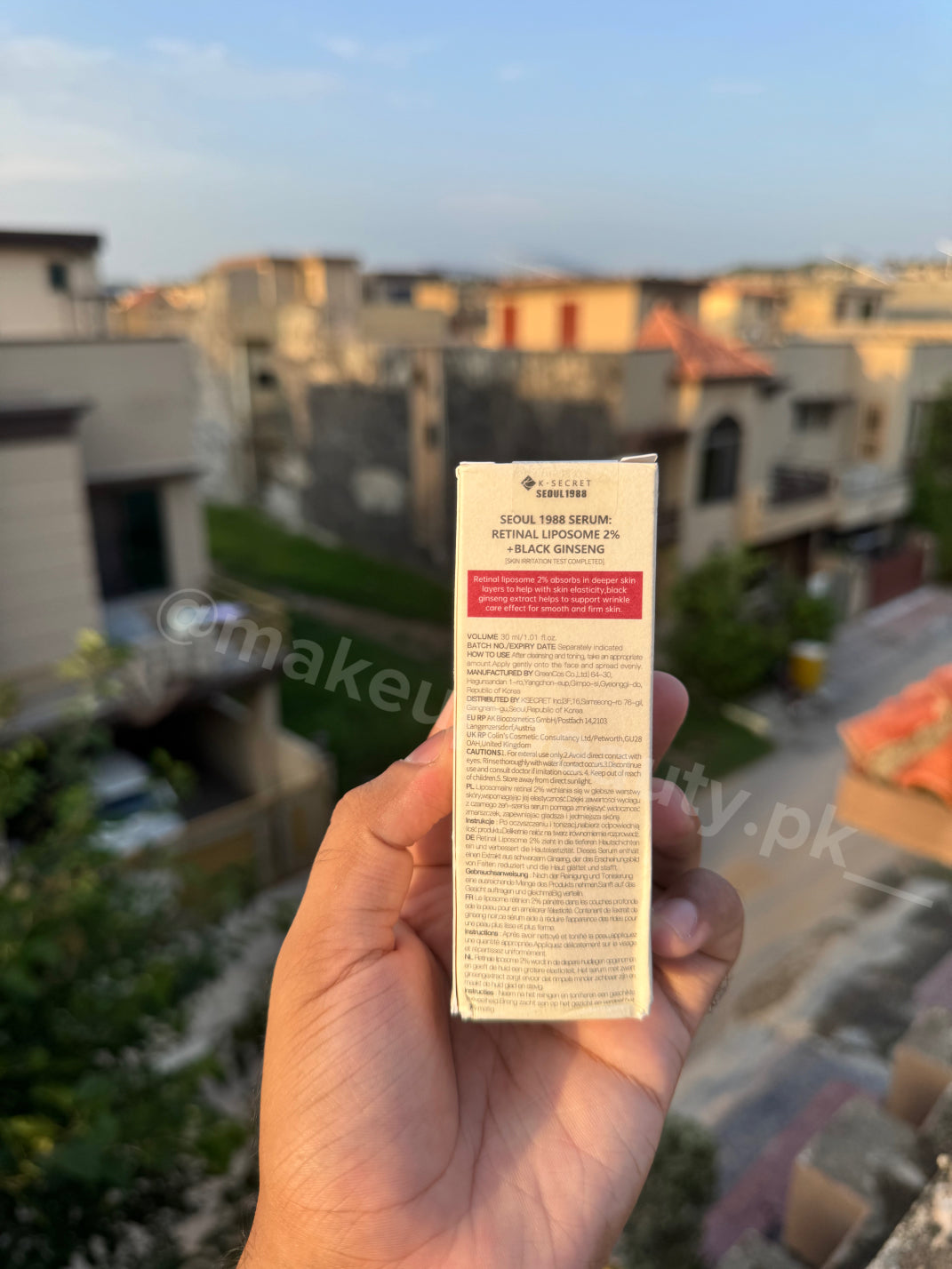K-Secret Seoul 1988 Retinal Liposome 2% + Black Ginseng serum.