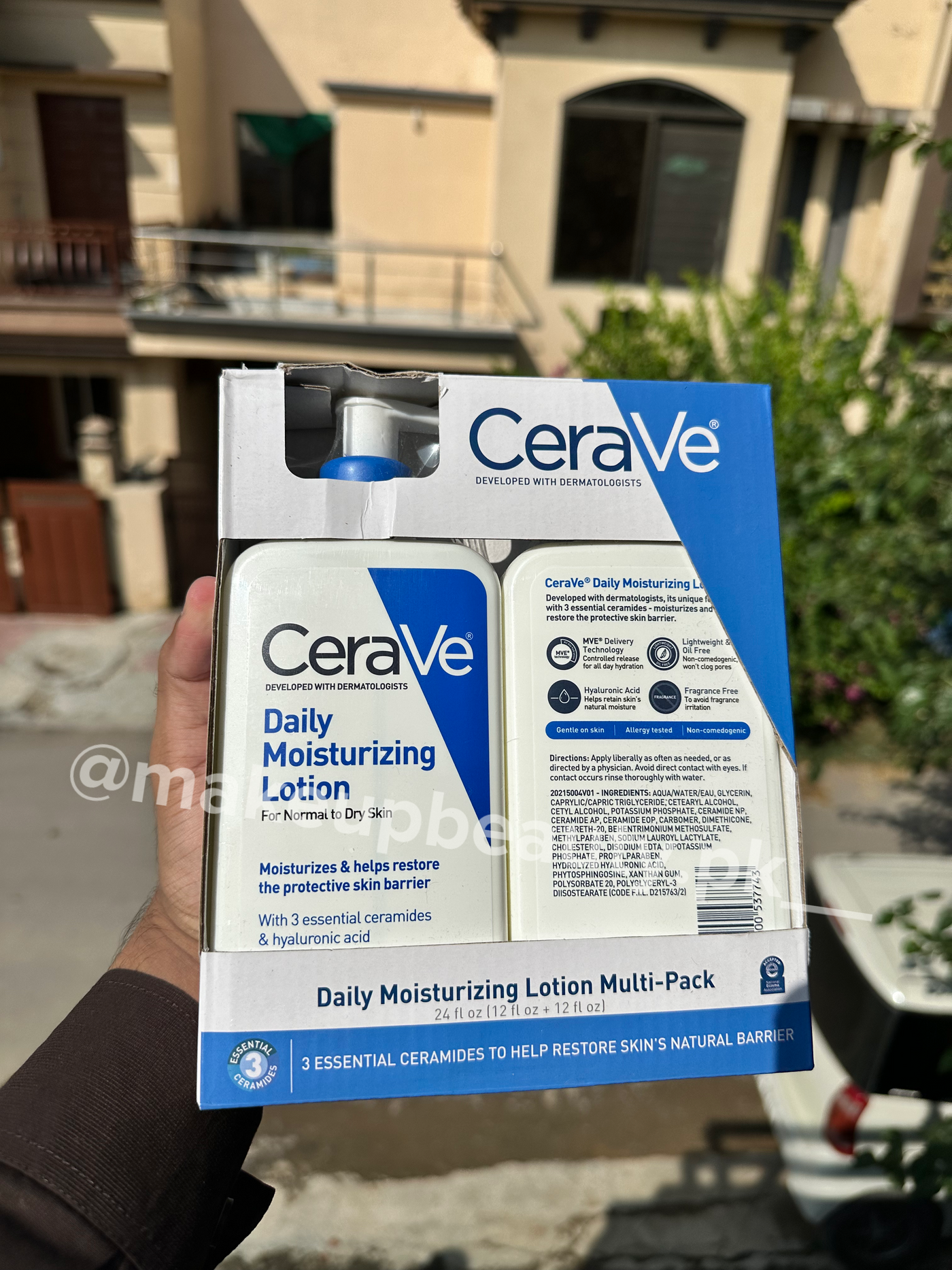 Cera ve Daily Moisturising Lotion Pack of 2 For Normal to dry skin 355 ML Each Bottle Duo with Box Packaging included. Made in NY🇺🇸