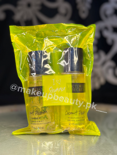 Victoria’s secret 2 in 1 Mist plus shimmer gift sets. 75 ML Each Bottle Quantity.
