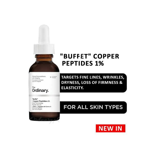 The Ordinary Buffet + Copper Peptides 1% serum 30 ML.