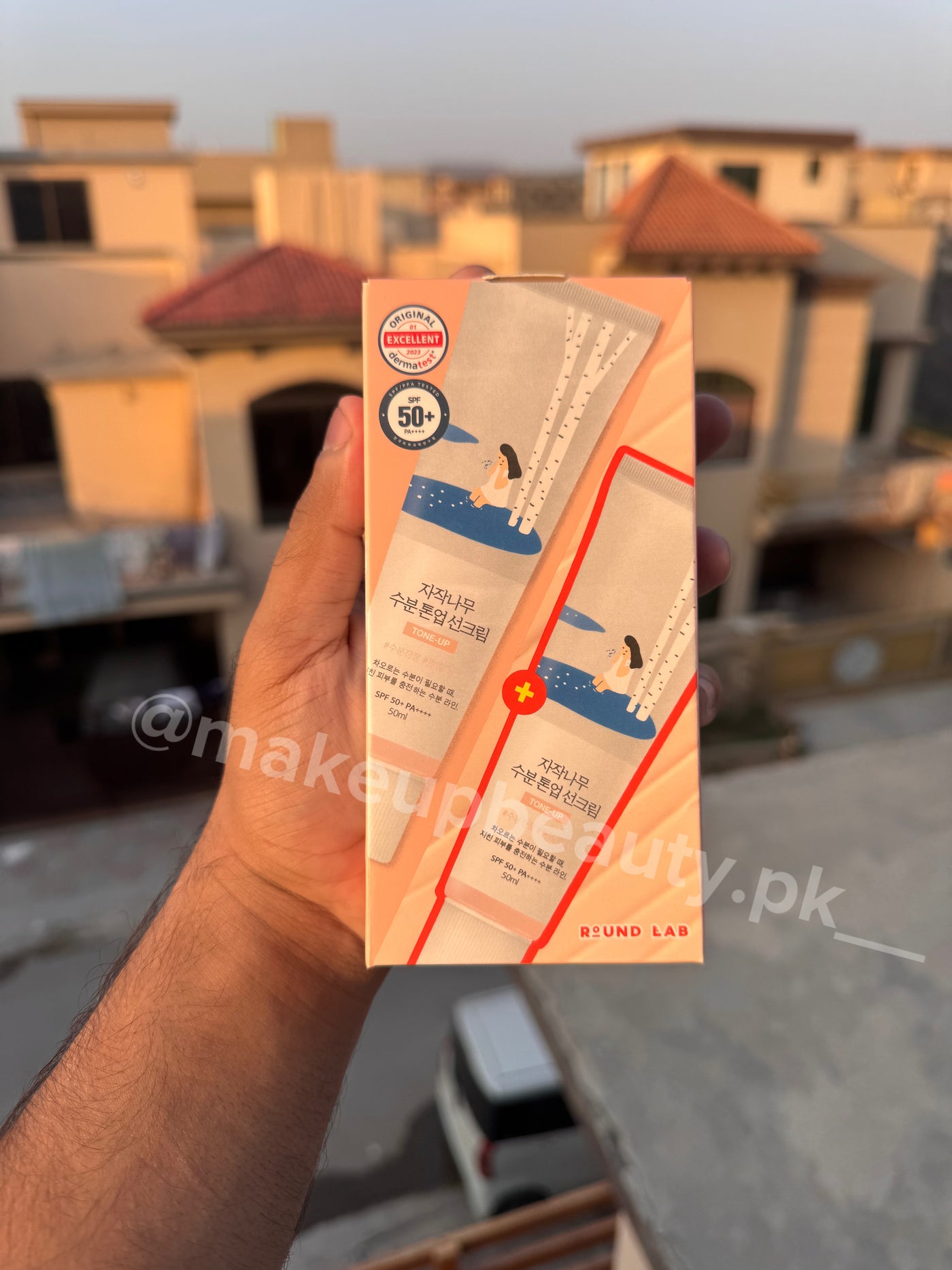 ROUND LAB Birch Juice Moisturizing Tone-Up Sunscreen (1+1 Duo Box )