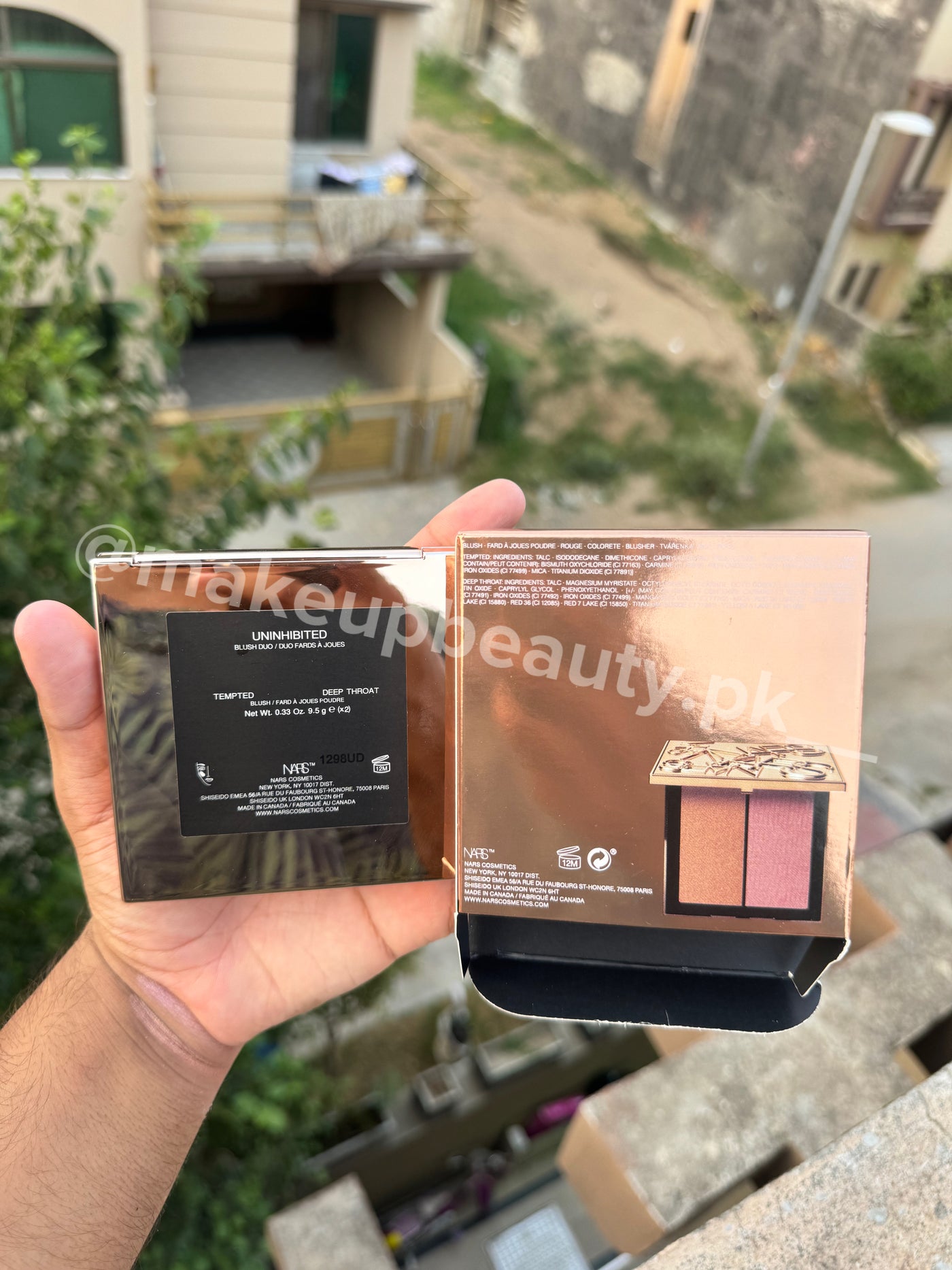 NARS Unihibited Blush Duo Palette 19 Grams Combined Quantity.