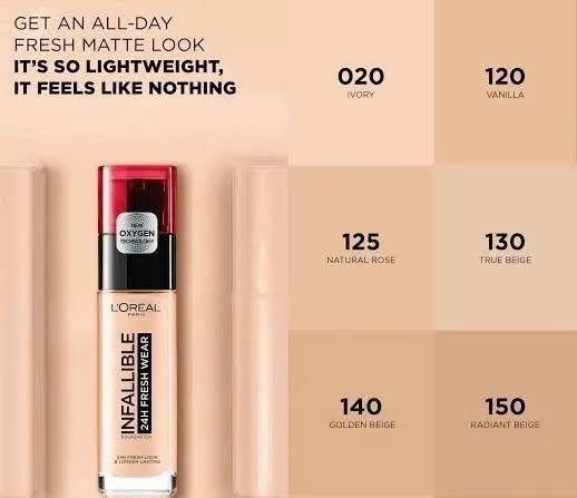 Loreal Infallible 24 Hours Stay Fresh Foundation