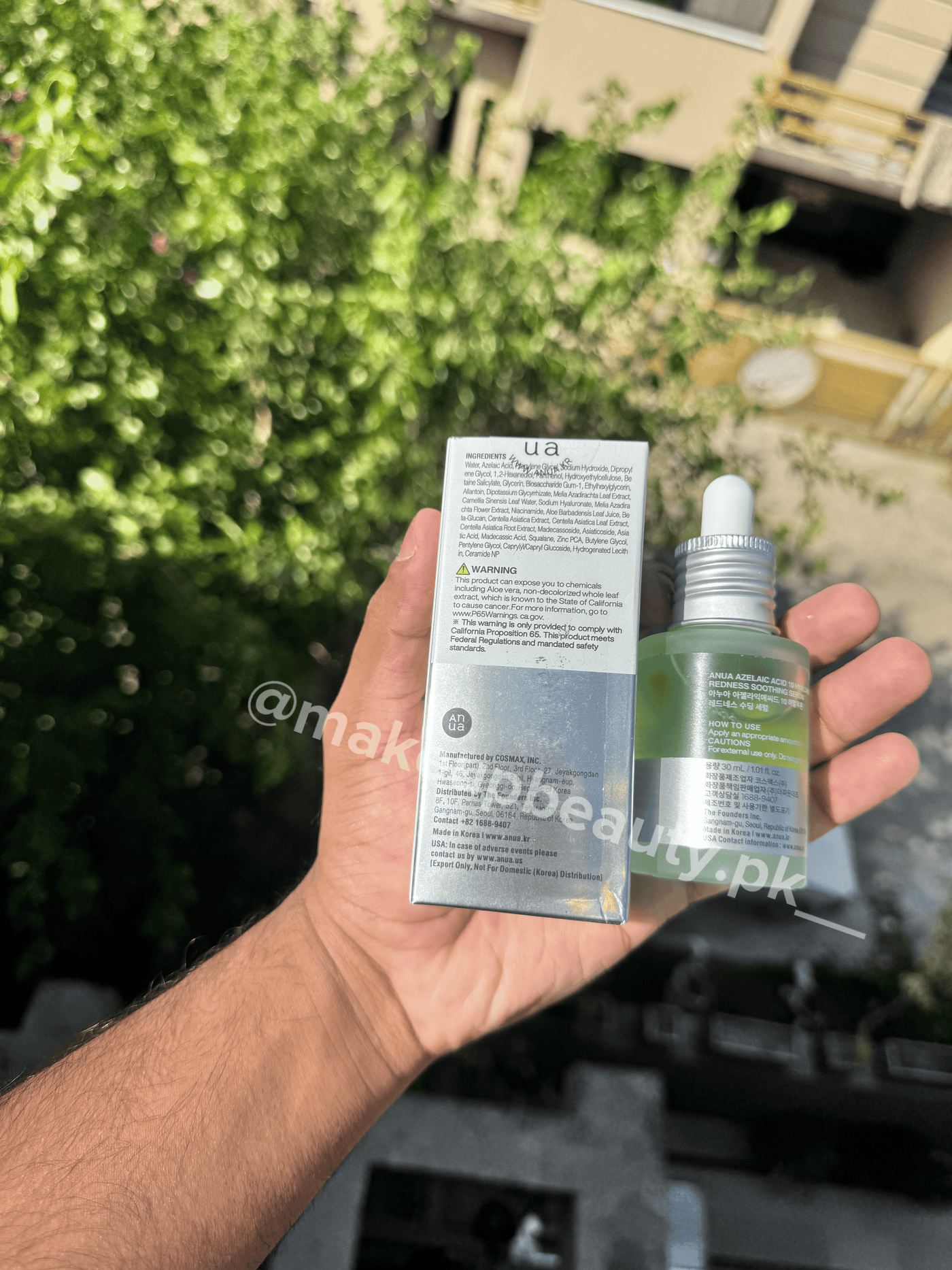 Anua azelaic 10 + Hyaluron Redness Soothing Serum 30 ML.