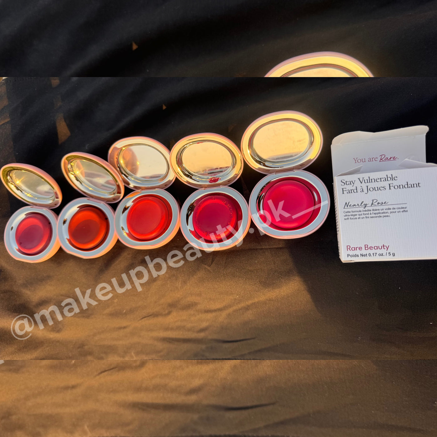 Rare Beauty Stay Vulnerable Melting Blush 5 g each.