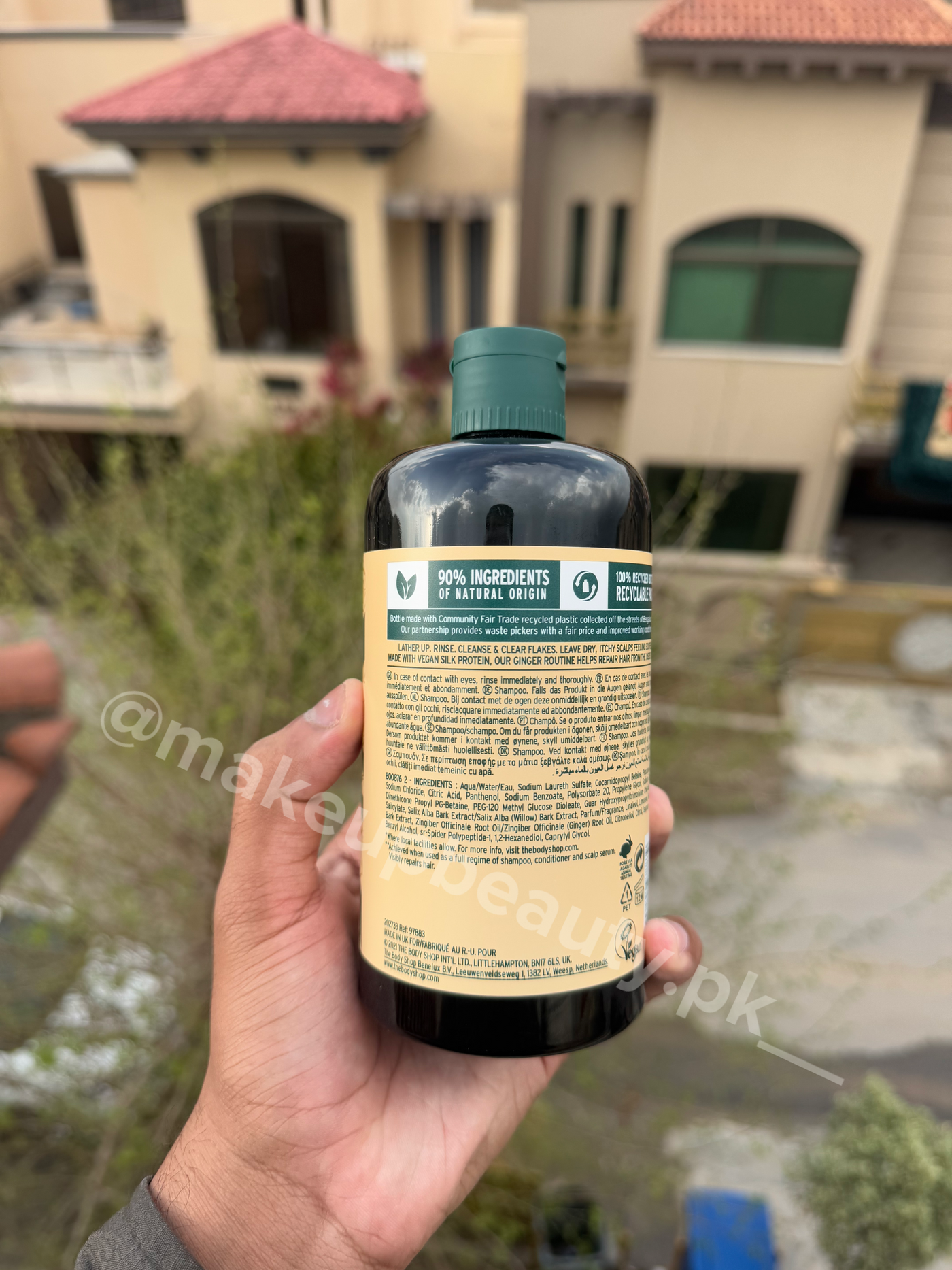 The Body Shop Ginger Shampoo For Dry, Anti scalp. Anti dandruff. 400 ML