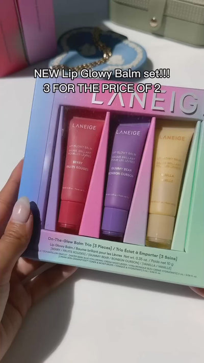 Laneige Lip Glowy Balm Trio Box .